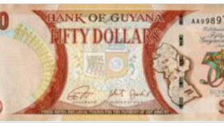 Guyana 50 Dollar 2016 UNC