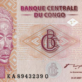 Du Congo 50 Frank 2007 UNC