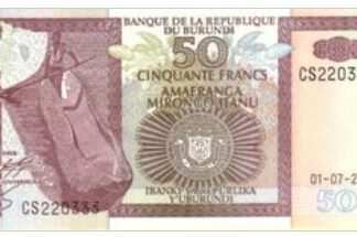 Burundi 50 Frank 2003 UNC