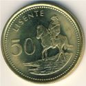 Lesotho 50 Lisente 2018 UNC