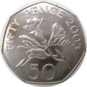 Guernsey 50 Pence 2003 UNC