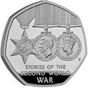 Engeland 50 Pence 2025 BU