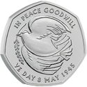 Engeland 50 Pence 2025 BU