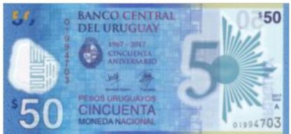 Uruguay 50 Pesos 2017 UNC