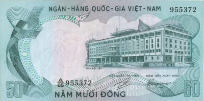 Zuid Vietnam 50 Dong 1972/75 UNC