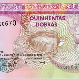 500 Dobras 1989 UNC