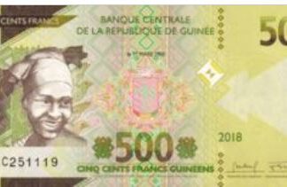 Rep Guinea 500 Frank 2015 UNC