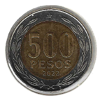 Chili 500 Peso 2022 UNC