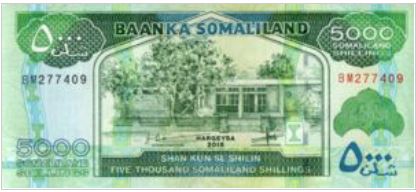 Somaliland 5000 Shilling 2015 UNC