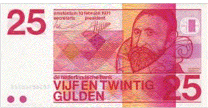Nederland 25 Gulden 1971 UNC