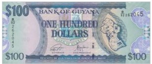 Guyana 100 Dollar 2019 UNC
