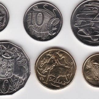 Set van 6 munten 2018 UNC