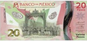 Mexico 20 Pesos 2021 UNC