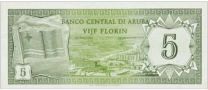 Aruba 5 Florin 1986 UNC