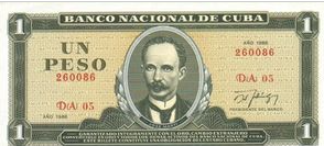 Cuba 1 Peso 1986 UNC