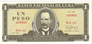 Cuba 1 Peso 1988 UNC