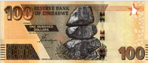 Zimbabwe 100 Dollar 2020 UNC