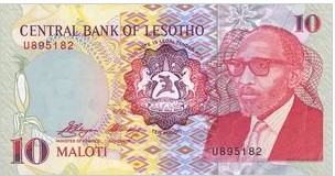 Lesotho 10 Maloti 1991 UNC