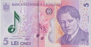 Roemenië  5 Lei 2018 UNC