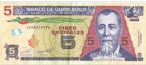 Guatemala 5 Quetzales 2022 UNC