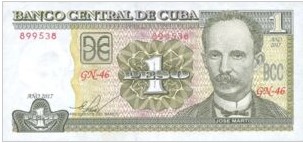 Cuba 1 Peso 2017 UNC