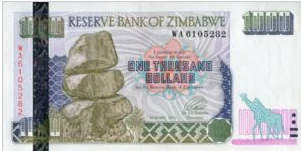 Zimbabwe 1000 Dollar 2003 UNC