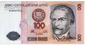 Peru 100 Intis 1987 UNC