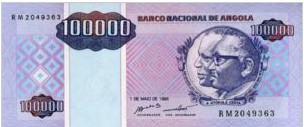 Angola 100000 Kwanzas 1995 UNC