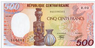 Centraal Afrikaanse Republiek 500 Frank 1987 UNC