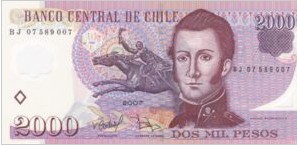 Chile 2000 Peso’s 2007 UNC