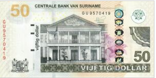 Suriname 50 Dollar 2020 UNC