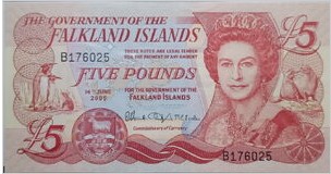 Falkland Island 5 Pound 2005