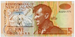 Nieuw Zeeland 5 Dollar 1992 UNC