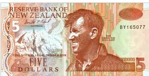 Nieuw Zeeland 5 Dollar 1995 UNC