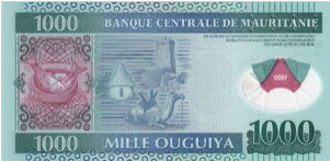 Mauritania 1000 Quguiya 2014 UNC