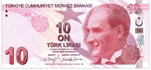 Turkije 10 Lira 2022 UNC