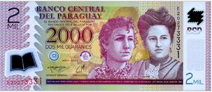 Paraguay 2000 Guaranis 2023 UNC
