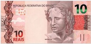 Brazil 10 Reals 2019 UNC