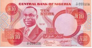 Nigeria 10 Naira 1984 UNC