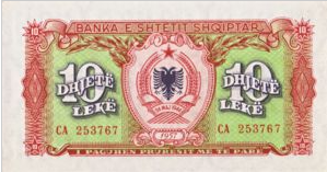 Albanië 10 Leka 1957 UNC