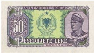 Albanië 50 Leka 1957 UNC