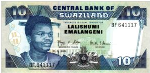 Swaziland 10 Emalangeni 2006 UNC