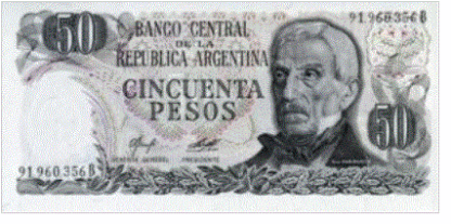 Argentina 50 Pesos 1976/78