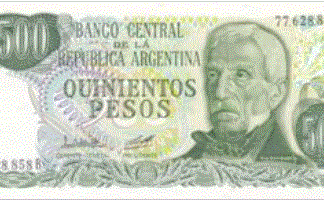 Argentina 500 Pesos 1977/82 UNC