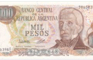 Argentina 1000 Pesos 1976/83