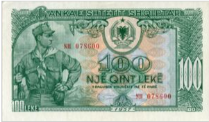 Albanië 100 Leka 1957 UNC