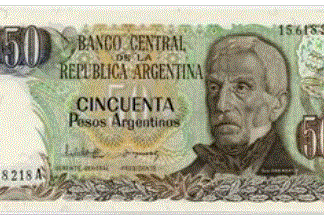 Argentina 50 Pesos 1983/85 UNC