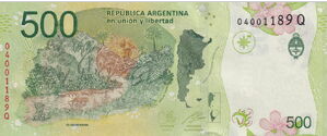 Argentina 500 Pesos 2019 UNC