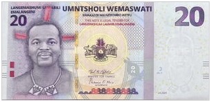 Swaziland/Eswatini 20 Emalangeni 2024 UNC