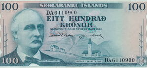 IJsland 100 Kronen 1961 UNC